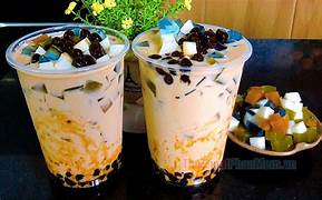 Topping rau câu sứa hồng